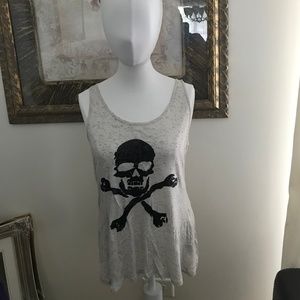 Racerback Skull & Bones Tank